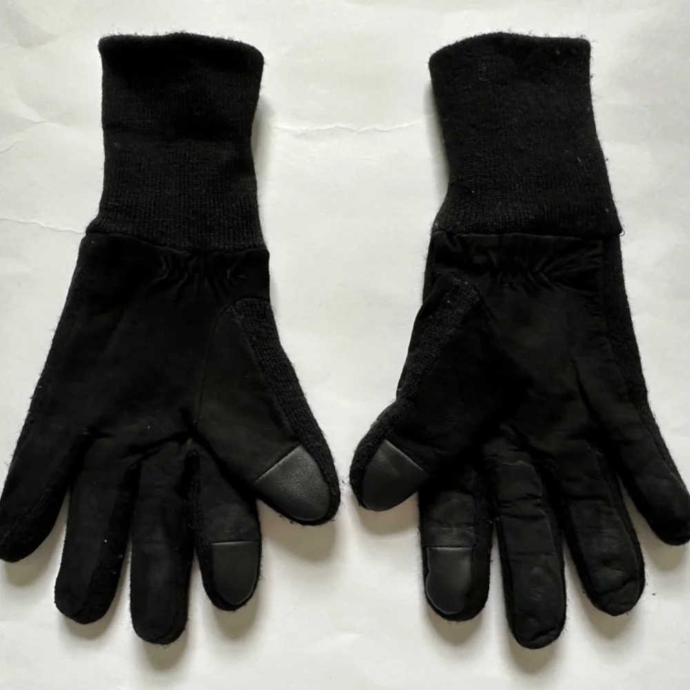 Bass Fleece Lined Black Winter Gloves M Leather